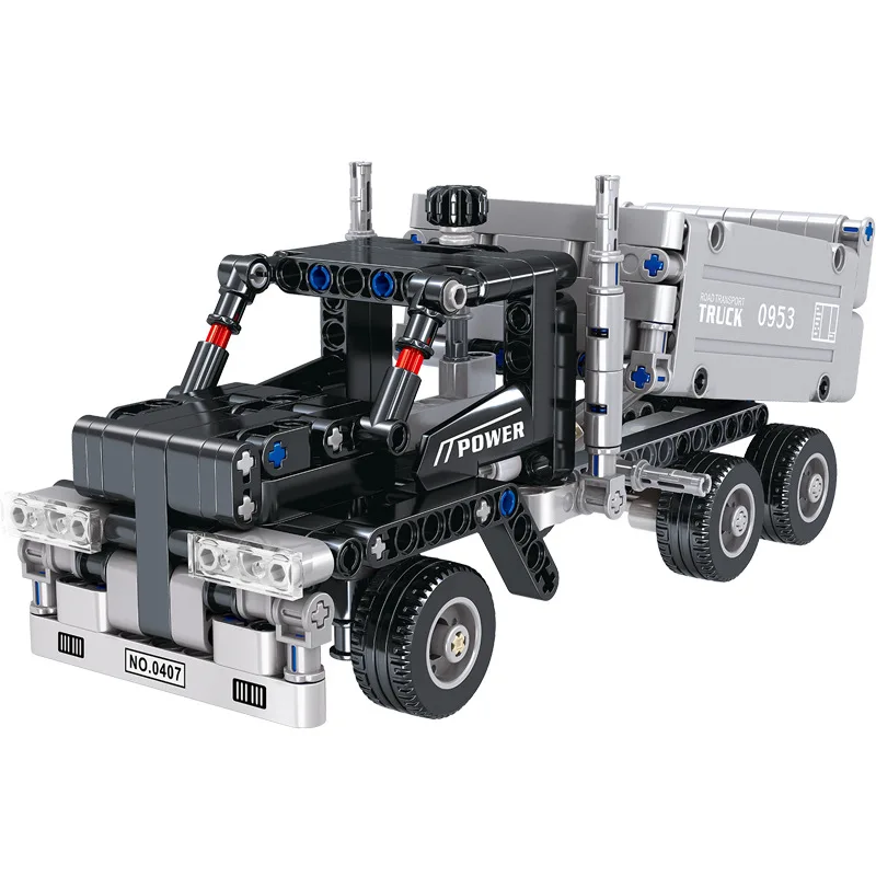

Новый Тяжелый грузовик-погрузчик Инженерная техника захват грузовик фургон автомобиль Классическая модель наборы строительных блоков Кир...