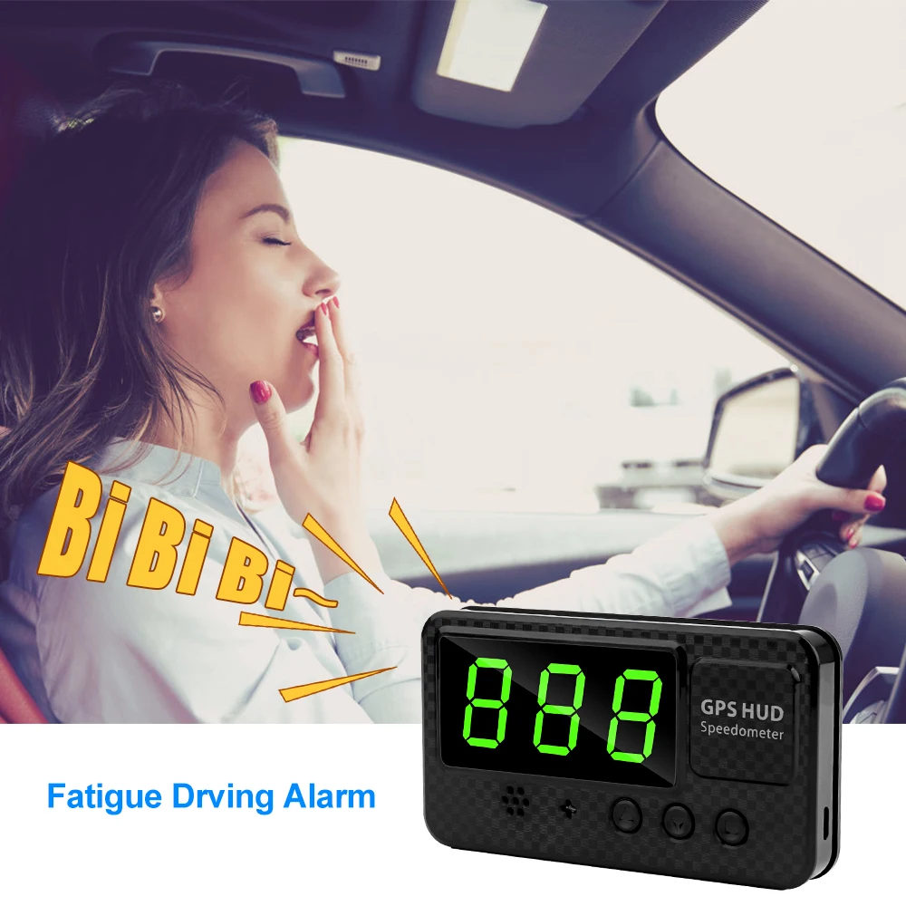 Дисплей на лобовое стекло Автомобильный GPS Спидометр усталость Вождение