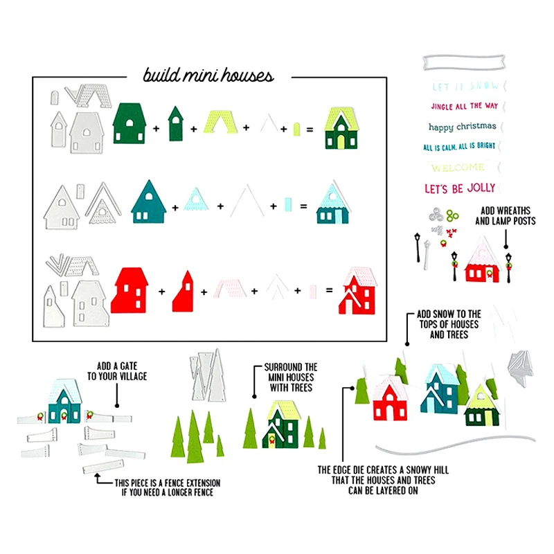 Креативная карточная стопка для дома праздников штампы скрапбукинга DIY