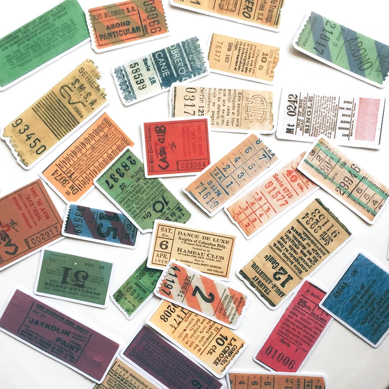 31 шт./компл. Винтаж билет этикетки Стикеры DIY ремесло Скрапбукинг альбом журнал
