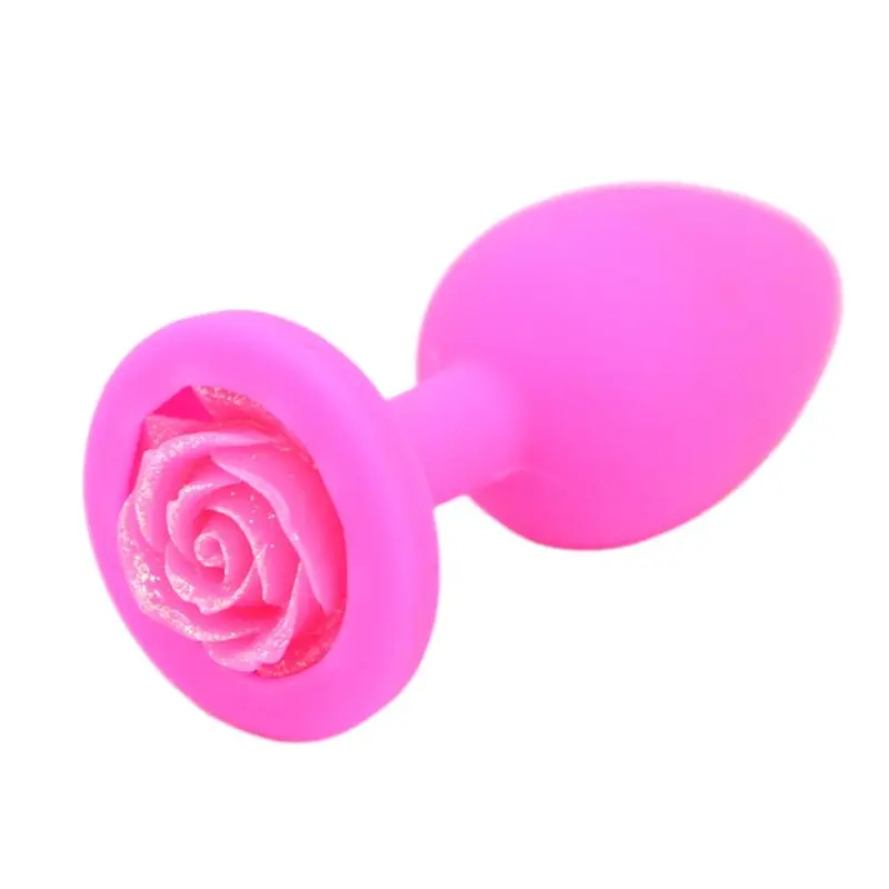 Anus Sex Trainer Silicone Rose Butt Plugs Stimulation for Starter Beginner Men Women Couples |