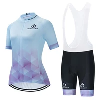 moxilyn women cycling jerseys set 100 polyester breathable bicycle clothes summer uv cycling jersey set bike cycling clothing