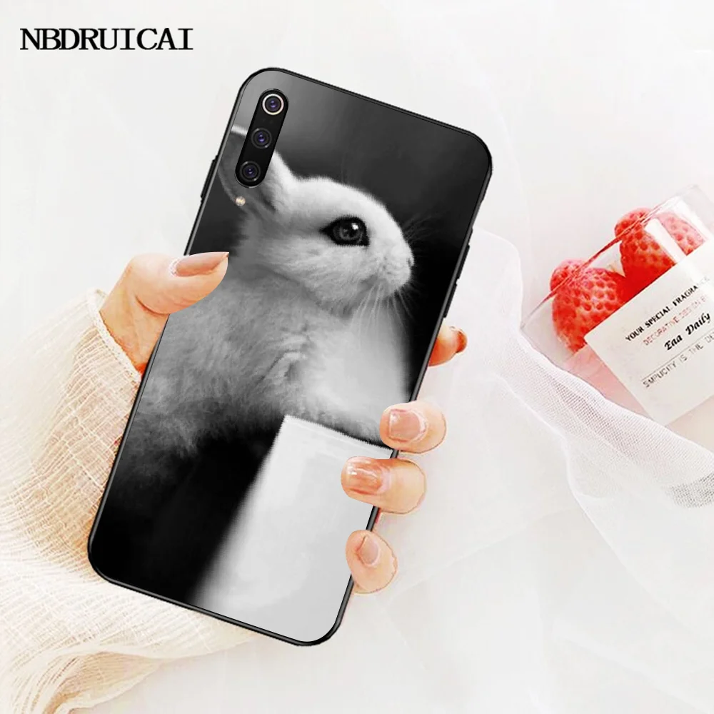 NBDRUICAI чехол для телефона с милыми белыми кроликами Redmi Note 8 8A 7 6 6A 5 5A 4 4X 4A Go Pro Plus
