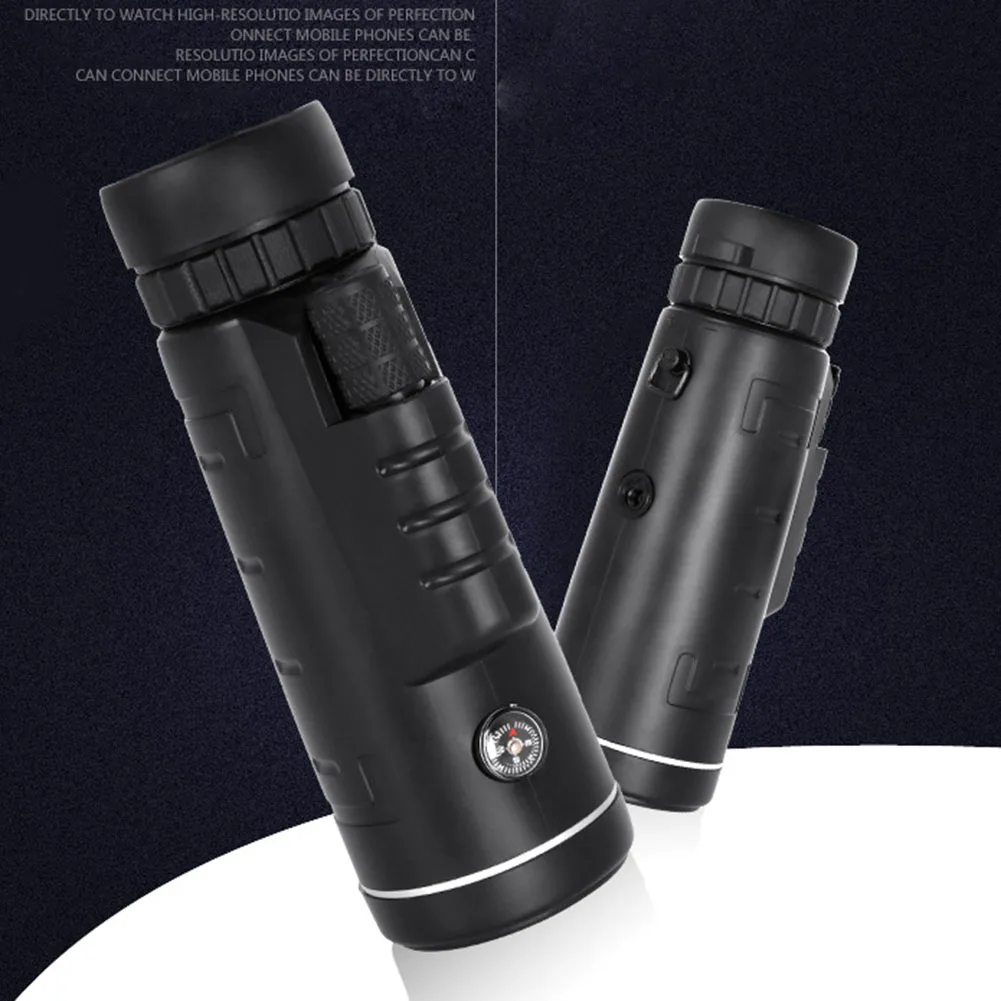 

Multipurpose 10X Monocular Telescope Low-light-level Night Vision with Compass Tripod and Phone Clip High Definition JHP