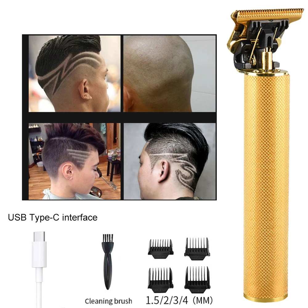 

USB Electric Clipper Mower Hair Clipper Electric Hair Trimmer Cordless Shaver Trimmer 0mm Men Hair Cutting Machine Razor Shaver