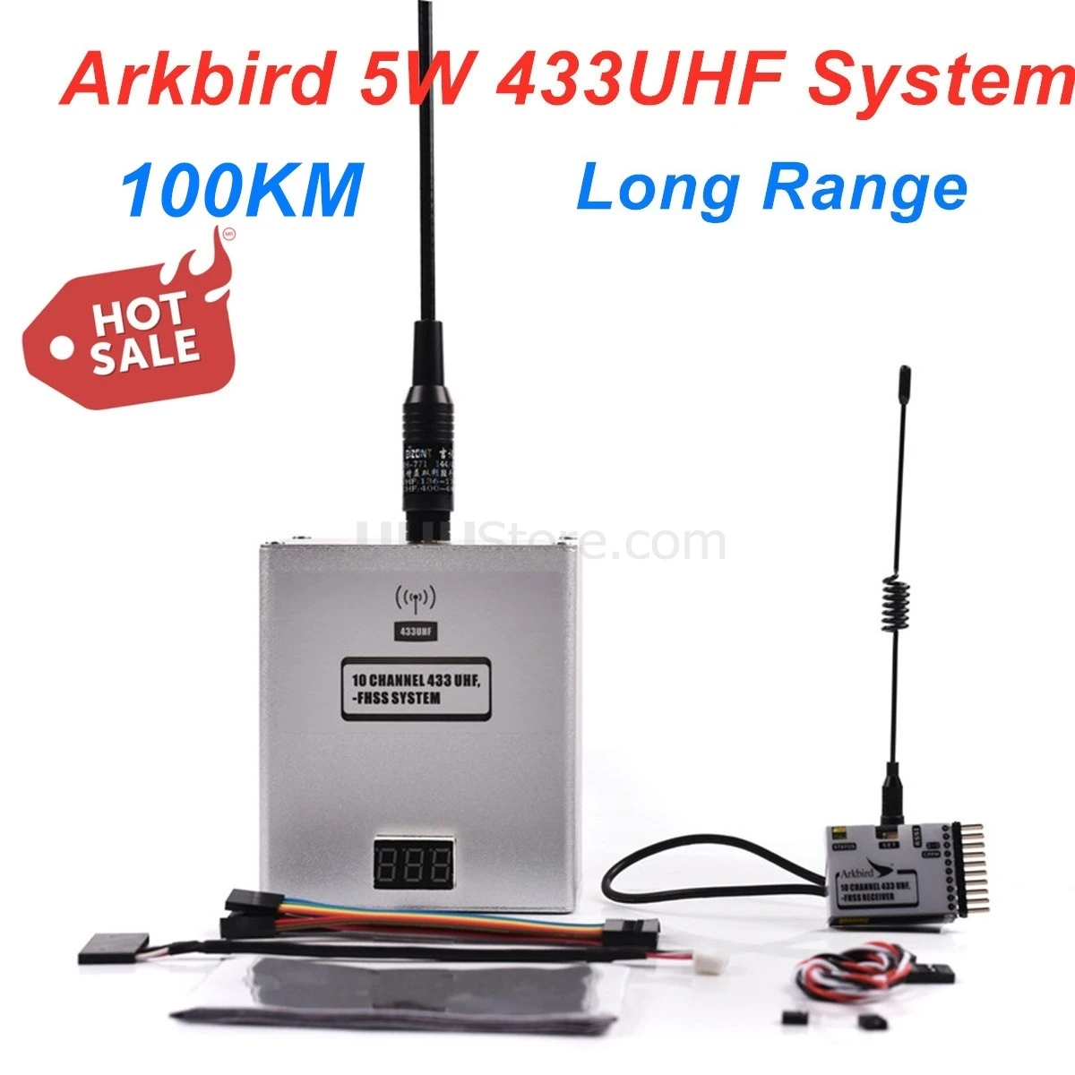 100 км Arkbird 5 Вт 433 МГц 10 каналов FHSS Системы модуль UHF на дальние расстояния полета с