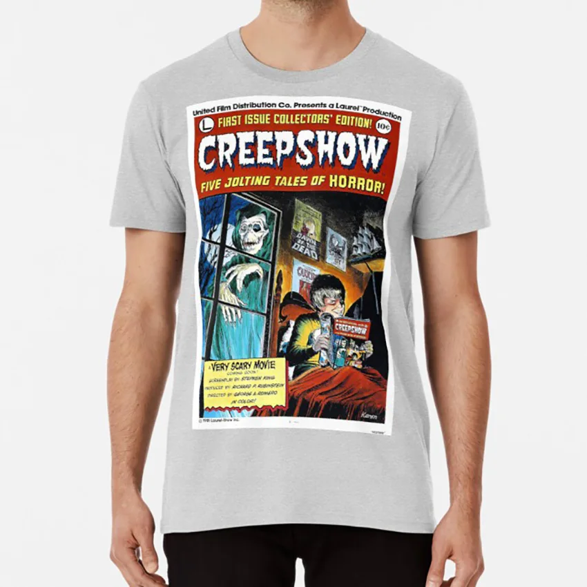Футболка с принтом Creepshow creepshow ужас Стивен Кинг Джордж Ромеро|Мужские футболки| |