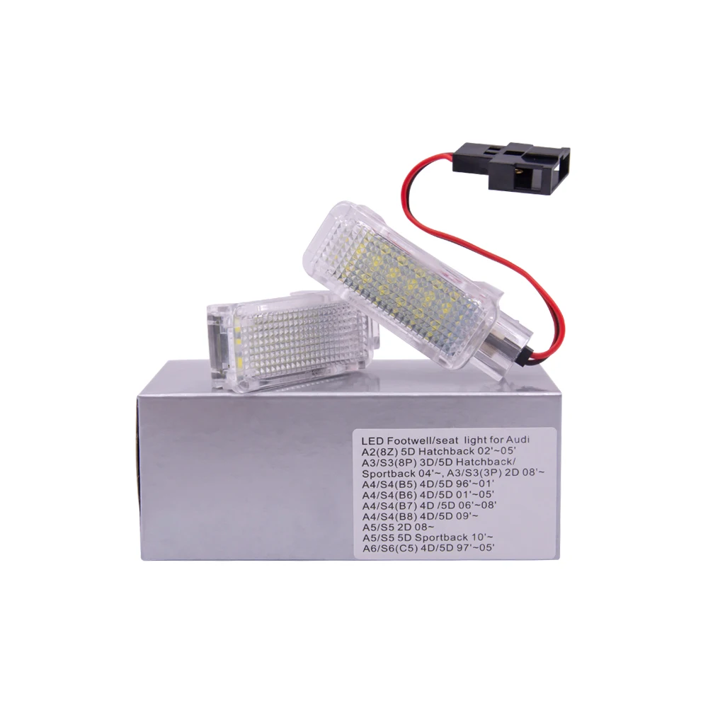 2шт 18SMD светодиодный светильник для автомобильной двери автомобильный Audi A4 A6 Q7 Q5 VW