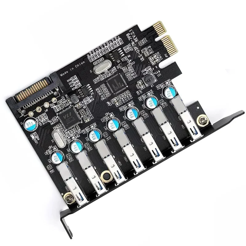 Pcie до 7 Порты и разъёмы Usb супер быстрый USB 3 0 PCI E Express карты расширения адаптер Hub с