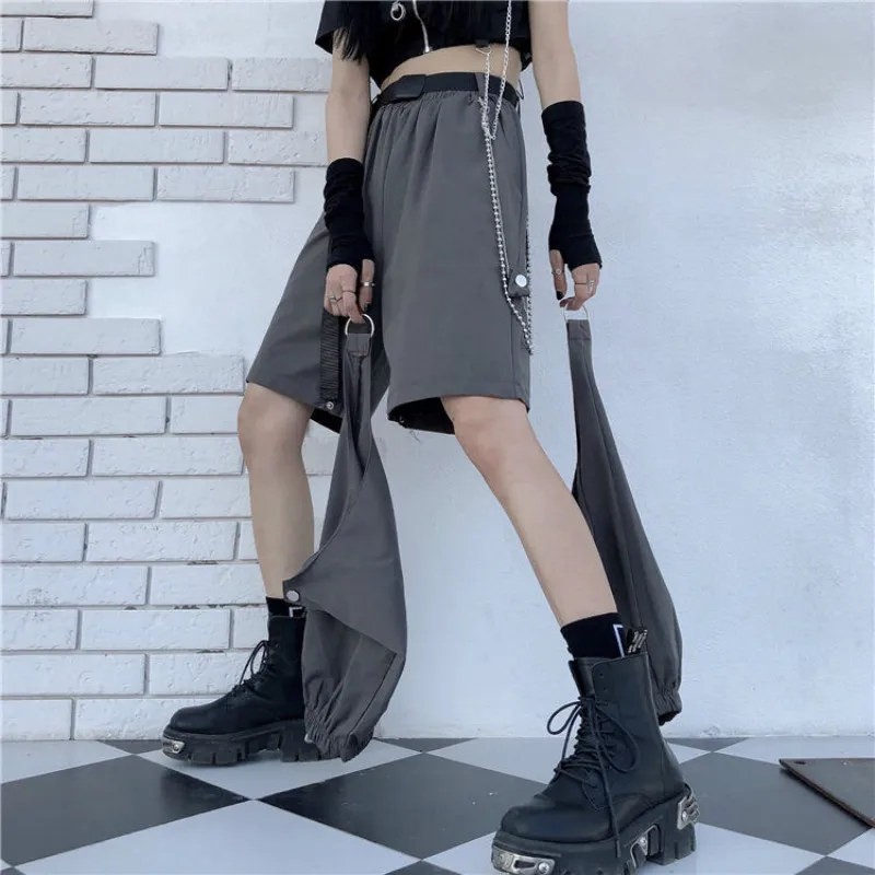 Брюки-карго женские летние повседневные свободные эластичные с высокой талией в