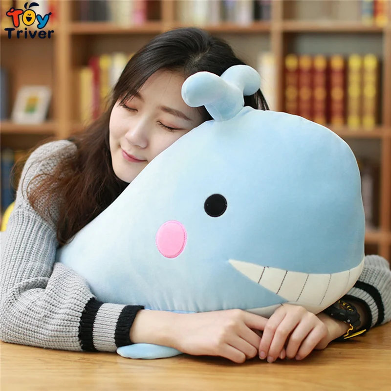Kawaii КИТ Плюшевая Игрушка Рыба Triver чучело океанское животное кукла одеяло ковер