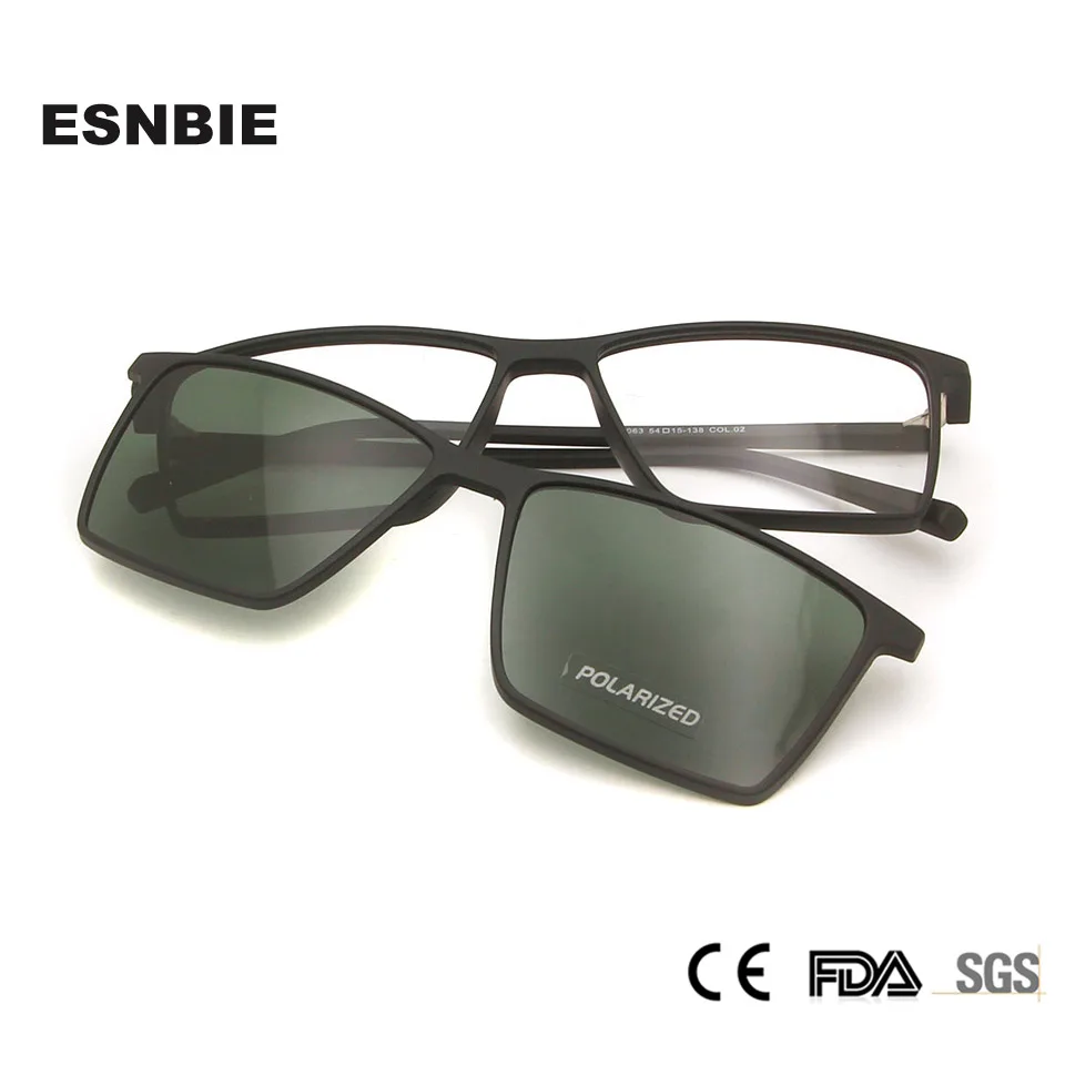 Мужские ульсветильник солнцезащитные очки Wo с магнитной застежкой