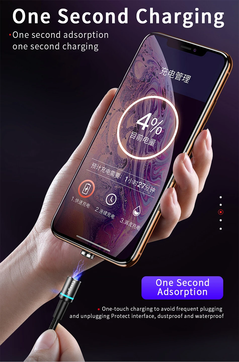 Магнитный кабель Micro USB type C для iPhone samsung Android Быстрая зарядка usb type C кабель 3 м type-C шнур Магнитный адаптер зарядного устройства