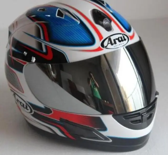 Мотоциклетный шлем полный шлем arai мотоциклетный полный шлем сертификации ECE синий, ddeff - Цвет: G