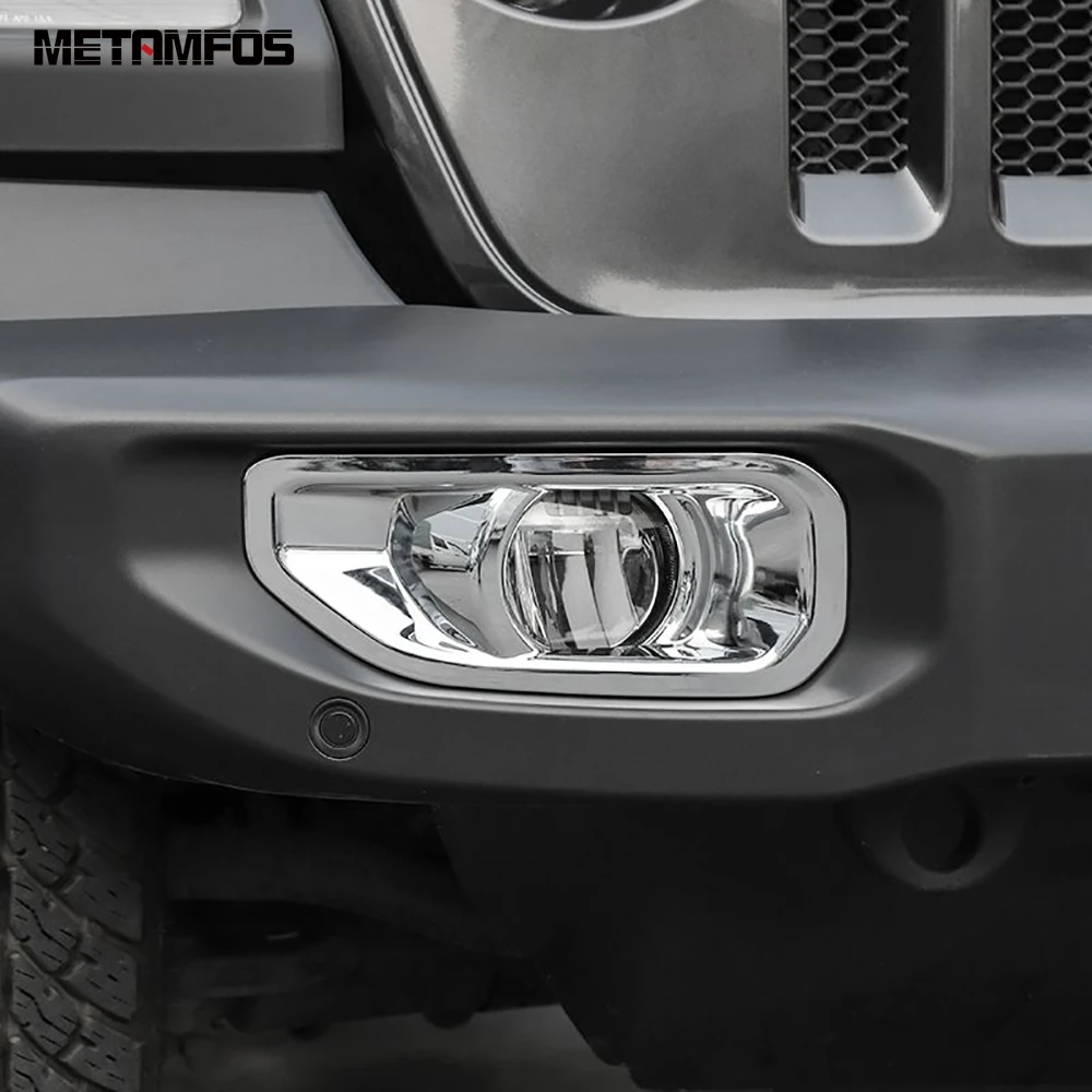 Противотуманные фары для Jeep Wrangler SUV 2018 2019 хромированные передние противотуманные