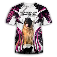 leonberger 3d all over printed t shirts women men summer funny dog tees short sleeve t shirts cosplay costumes