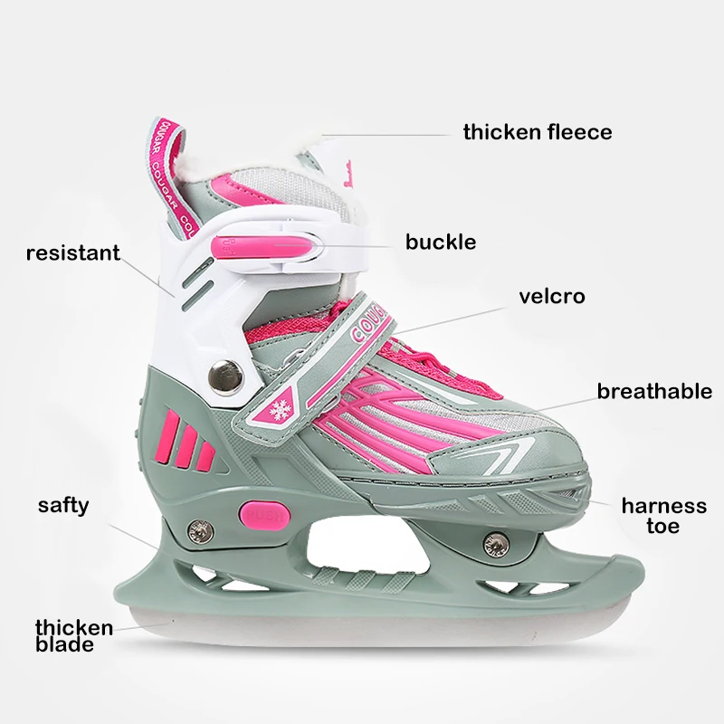 1 пара для взрослых женщин и мужчин зимние коньки со льдом обувь катания на льду