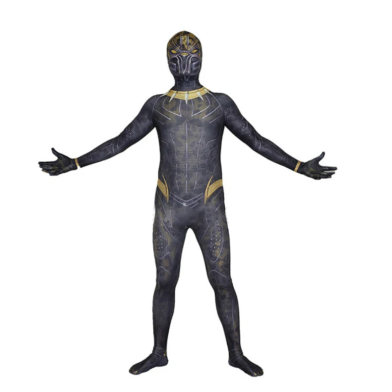 Новинка костюм для косплея черной Пантеры супергероя Зентаи на Хэллоуин мужчин и