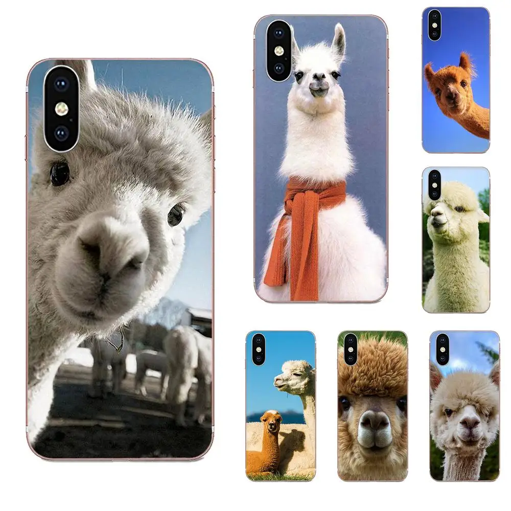 Милые животные альпаки Альпака Рождество для Huawei NOVA 2 V20 Y3II Y5 Y5II Y6 Y6II Y7 Y9 G8 G9 GR3 GR5 GX8
