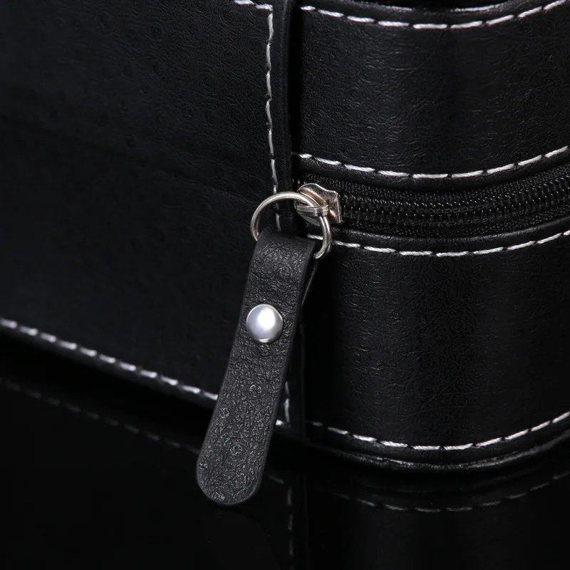 Кожаный чехол для часов на молнии 6 позиций | Наручные часы