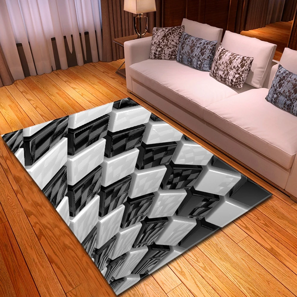 

Three-dimensional printing living room home bedroom bedside decoration baby floor mats children's room 3D three-dimensional patt