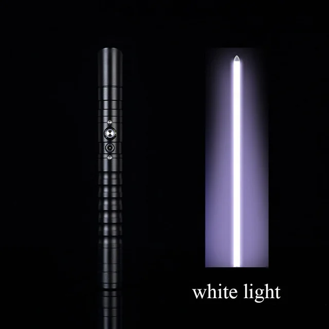 Black HD white Светильник Jedi Sith, металлический меч, лазерный маскарадный светильник, сабельные игрушки, светящийся подарок для детей, светильник для улицы, креативные войны, игрушки, палка, меч - Цвет: Black HD white