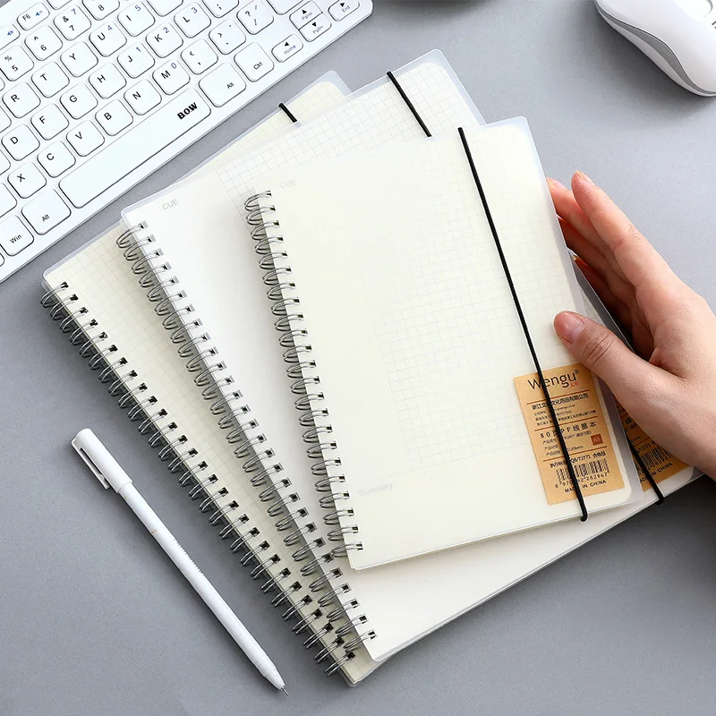 

A5 b5 Notebook Simple Square Horizontal Line Notepad with The Rings Portable Notebook for School Learning Office School Supplies
