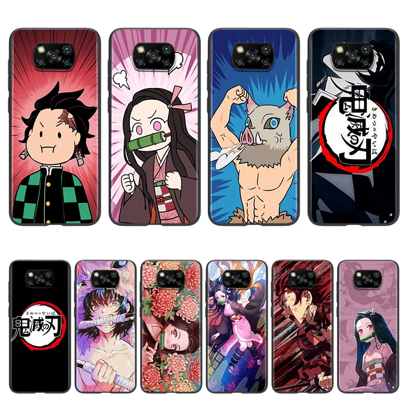 

Anime Demon Slayer For Xiaomi POCO M3 M2 C3 X3 NFC F2 F3 Pro X2 F1 Pro Mi Play Mix 3 A3 A2 A1 6 5 lite Phone Case