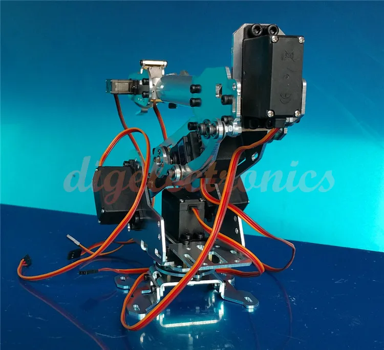 Обновление 6Dof Механическая Роботизированная рука Metel подшипник рука коготь с MG996R Сервоприводы для Arduino DIY манипулятор RC робототехническая рамка