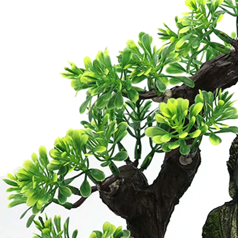 Статуя древнего буддизма в дзен Аквариум Ландшафтный орнамент моделирование