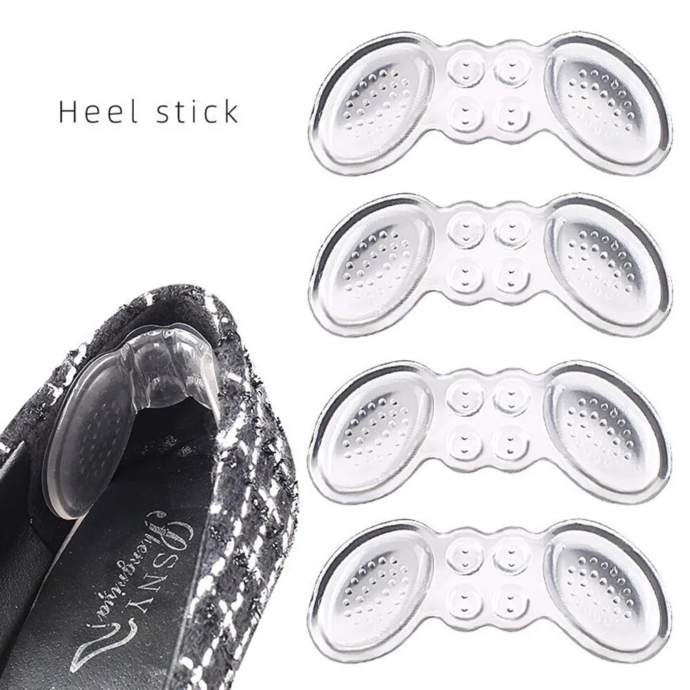 

В форме бабочки для женщин силиконовая Мягкая вставка пятки Лайнер ручки на высоком каблуке удобная обувь подходит для различных видов дор...