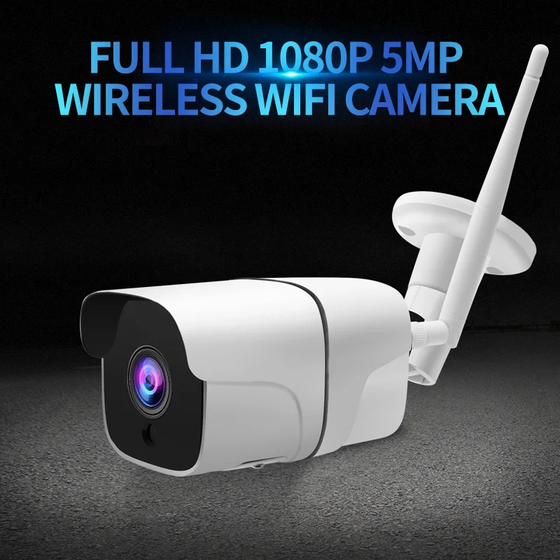 HD Wi Fi IP камера 1080P 5 Мп ONVIF Беспроводная Проводная цилиндрическая видеонаблюдения