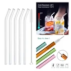 Многоразовое боросиликатное стекло соломинки для питья Straw для коктейлей аксессуары для бара