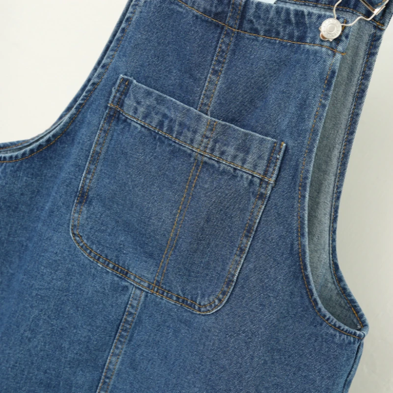 2020 Summer Womens Strap Jeans Dresses Casual Sleeveless Pockets Vestido Suspender Denim Sundress Plus Size Overall Mini Dress | Женская