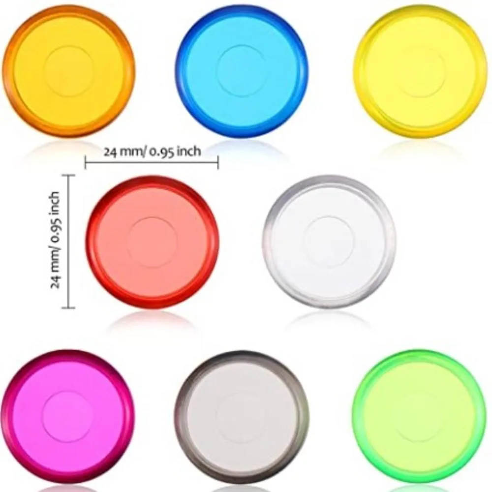 

100 Pieces Plastic Mini Discs Multicolor Binding Ring Discs Expansion Discs for Add Extra Pages, Notes or Artwork