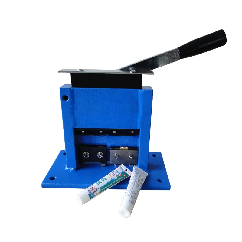 

Manual Heavy Duty Aluminum Sealing Machine For Toothpaste Tube Wave Pattern Crimping Sealing Tube Sealer