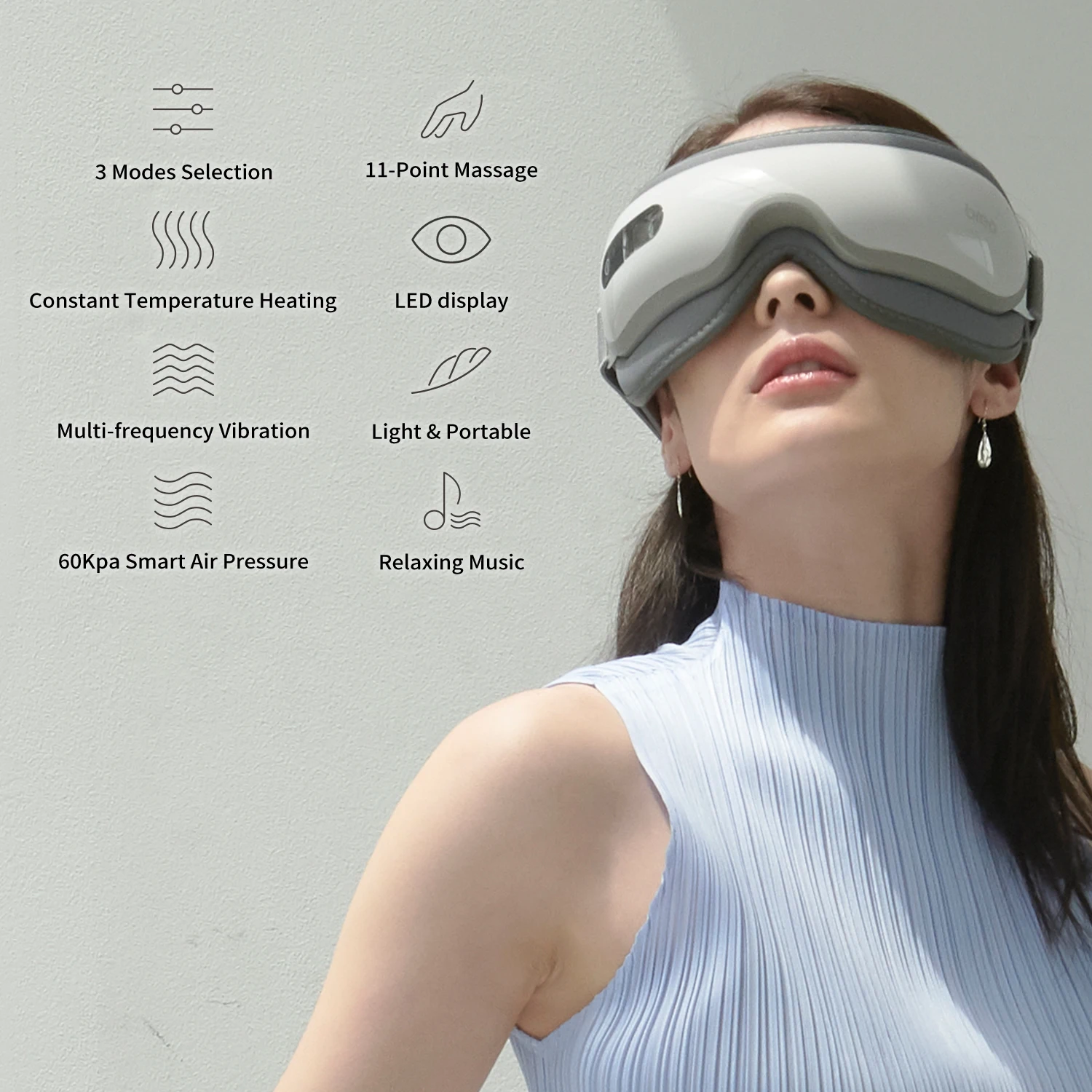 

Breo iSee16 4D Smart Airbag Vibration Eye Massager Eye Acupoint Massage with Heating and Soothing Music Device