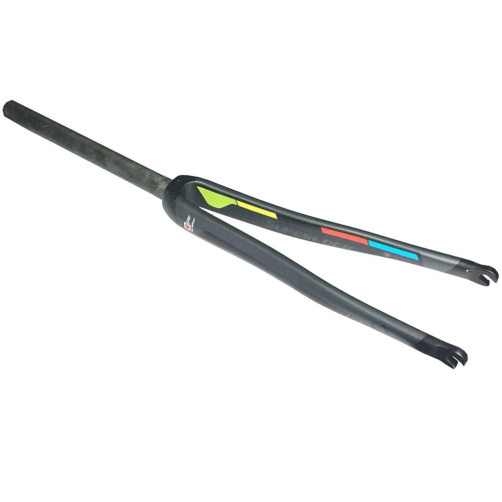 Полностью Карбоновая вилка T800 для дорожного велосипеда задняя фара 1-1/8 700c