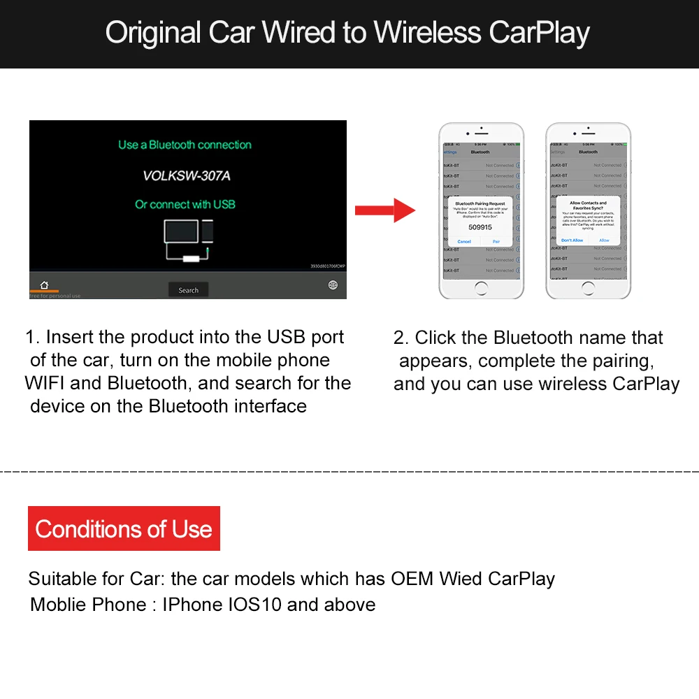 2021 Carlinkit 3 0 беспроводной адаптер CarPlay IOS 14 Адаптер для Benz VW Volvo Peugeot Jaguar сиденье Toyota