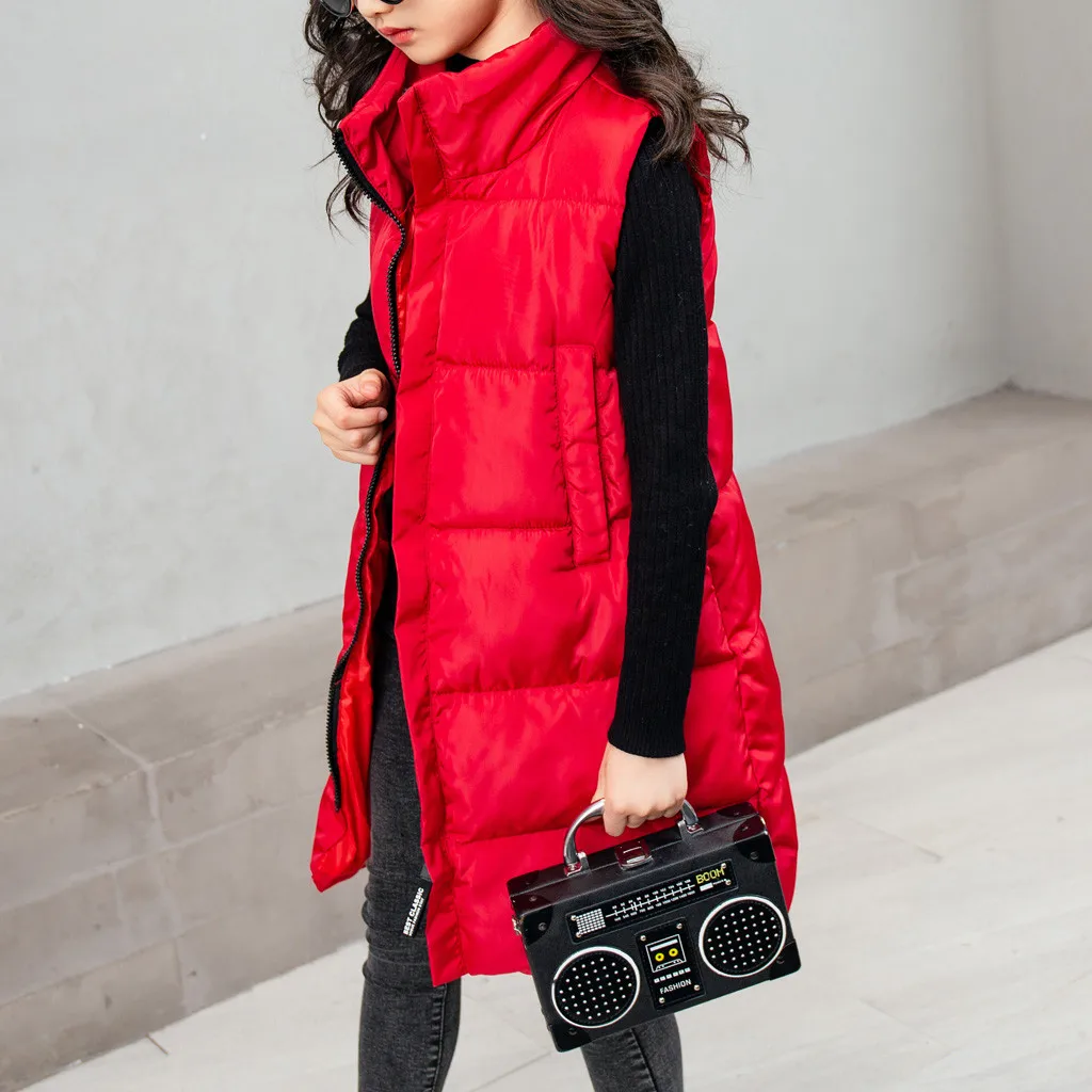 Детский жилет для девочек; kamizelka dziecko gilet fille bezrekawnik dziecko gilet; Однотонный жилет для детей Z4