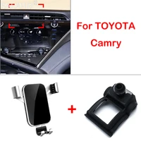 mobile phone holder for toyota camry 2018 2019 air vent interior dashboard holder mount clip stand car accessories phone holder