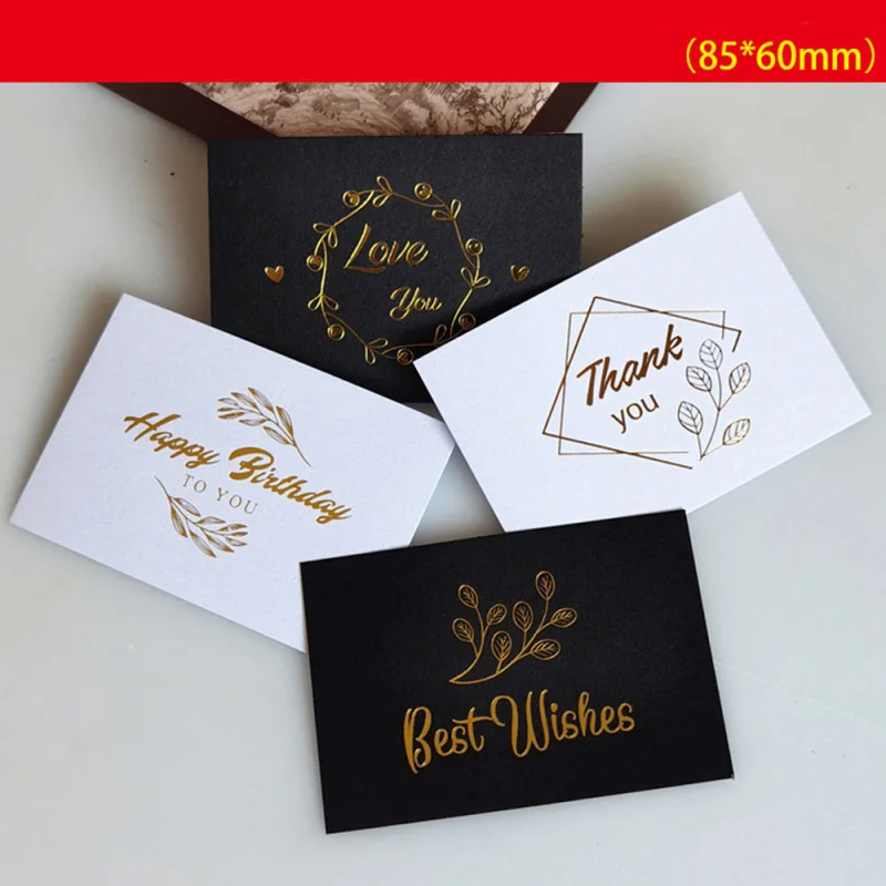 

50 шт./упак. мини бронзовая благословение благодарная карта сообщений Сделай Сам день рождения Дня благодарения, вечеринки Пригласительные ...