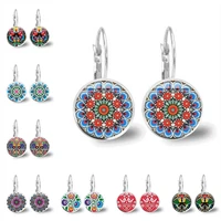 polish folk art pattern earrings fashion jewelry modern paper cut element floral earrings girl