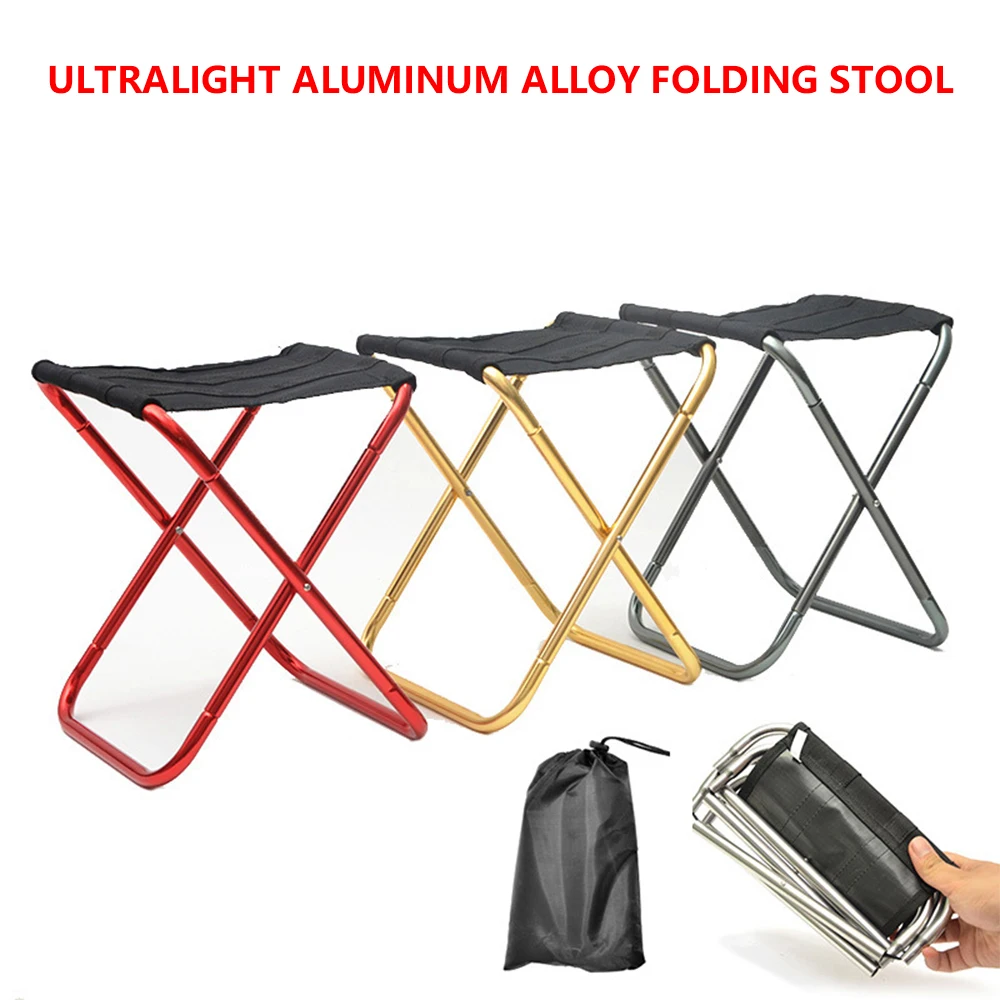 

Складной стул, ультрасветильник портативный складной стул из алюминиевого сплава для отдыха на открытом воздухе, походов, рыбалки, пикника,...