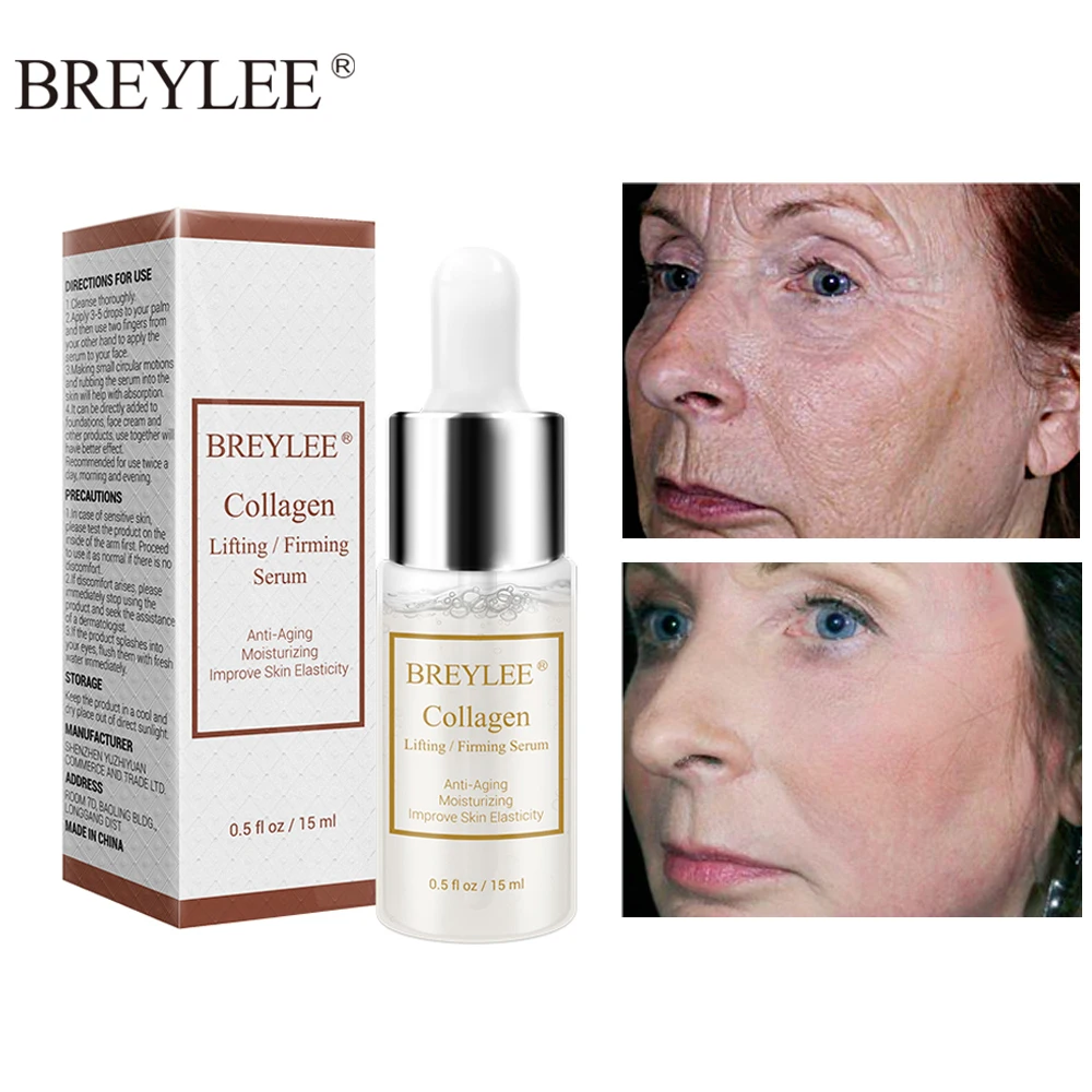 

BREYLEE Snail Face Serum Repairing Collagen Serum Lifting Firming Essence Hyaluronic Acid Moisturizing Anti-Aging Face Skin Care