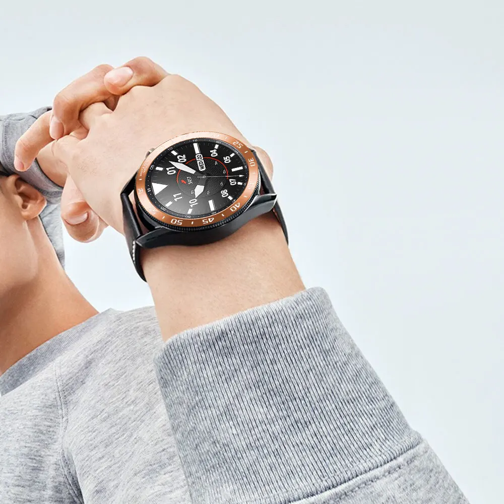 Металлический защитный чехол для Samsung Galaxy Watch 3 45 мм 41 46 42 Gear S3 Frontier | Наручные часы