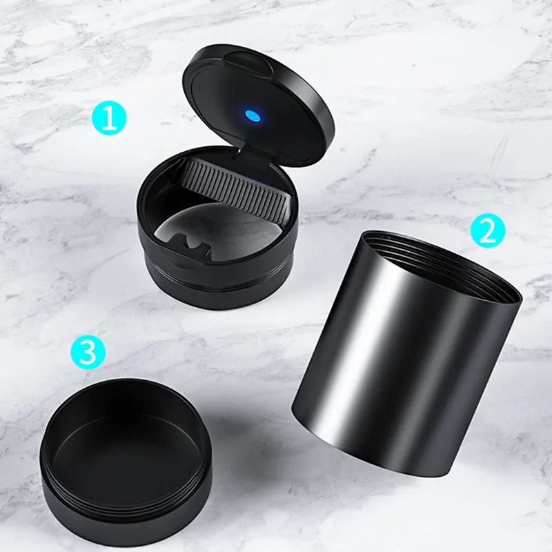 Универсальный автомобильный пепельница портативный светодиодный светильник