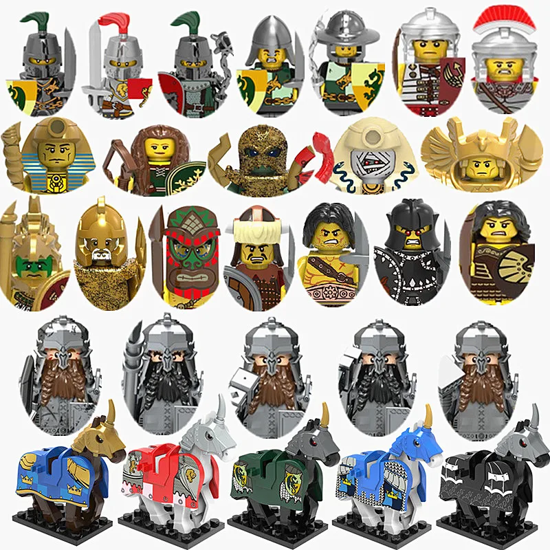 Dragoon замок злые Рыцари солдаты Серебряная модель римская кавалерия воин