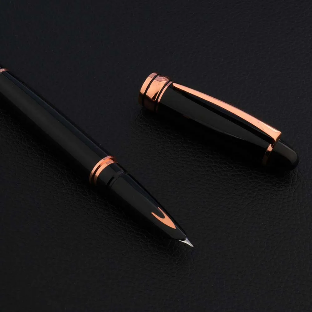 Перьевая ручка с золотистыми крыльями металлическая 6100|gift fountain pen|fountain penpen pen |