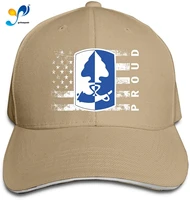 army 187th infantry brigade proud american men classic outdoor casquette peak cap